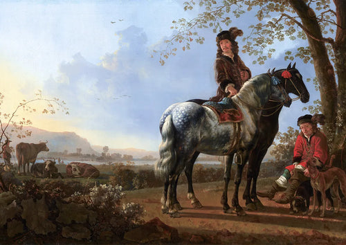 Aelbert Cuyp - Horsemen Resting in a Landscape (preview)