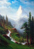Albert Bierstadt – Matterhorn | Pejzaż górski, Romantyzm / Hudson River School | reprodukcja giclée na płótnie