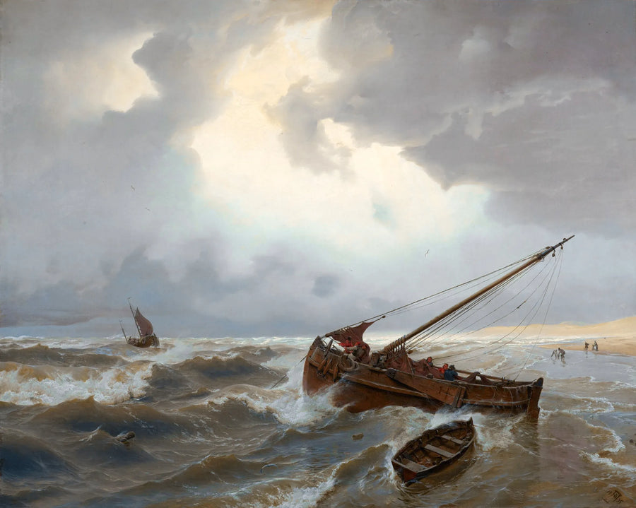 Andreas Achenbach - Plaża w Scheveningen