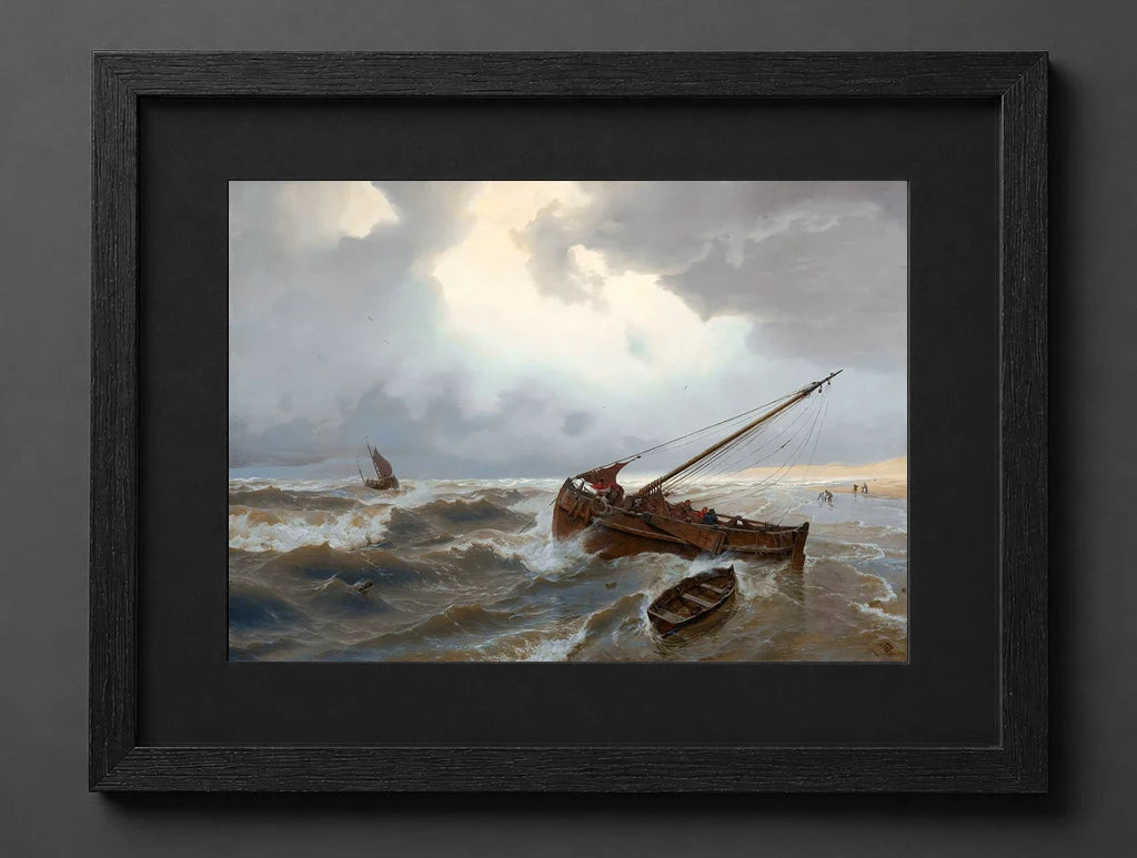 Andreas Achenbach - Beach at Scheveningen - (mockup) - CZCZ