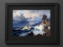 Andreas Achenbach - Storm at Sea off the Norwegian Coast - (mockup) - CZCZ