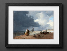 Andreas Achenbach - The Beach at Scheveningen - (mockup) - CZB
