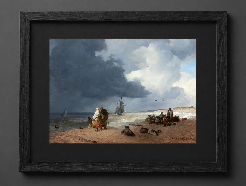 Andreas Achenbach - The Beach at Scheveningen - (mockup) - CZCZ
