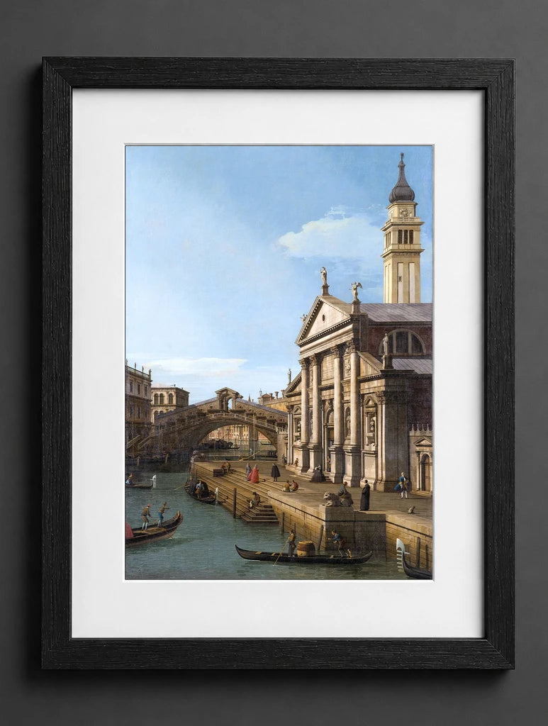 Antonio Canal - Capriccio the Rialto Bridge and the Church of S. Giorgio Maggiore - (mockup) - CZB