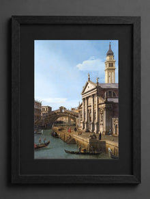 Antonio Canal - Capriccio the Rialto Bridge and the Church of S. Giorgio Maggiore - (mockup) - CZCZ
