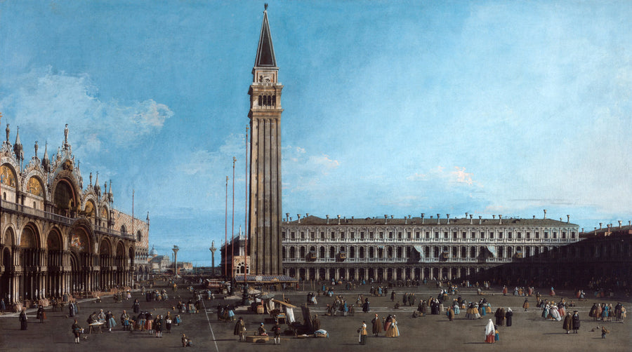 Antonio Canal - Piazza San Marco verso la basilica e il campanile