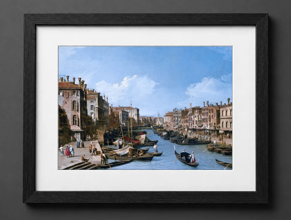 Antonio Canal - The Grand Canal Near the Rialto Bridge, Venice - (mockup) - CZB