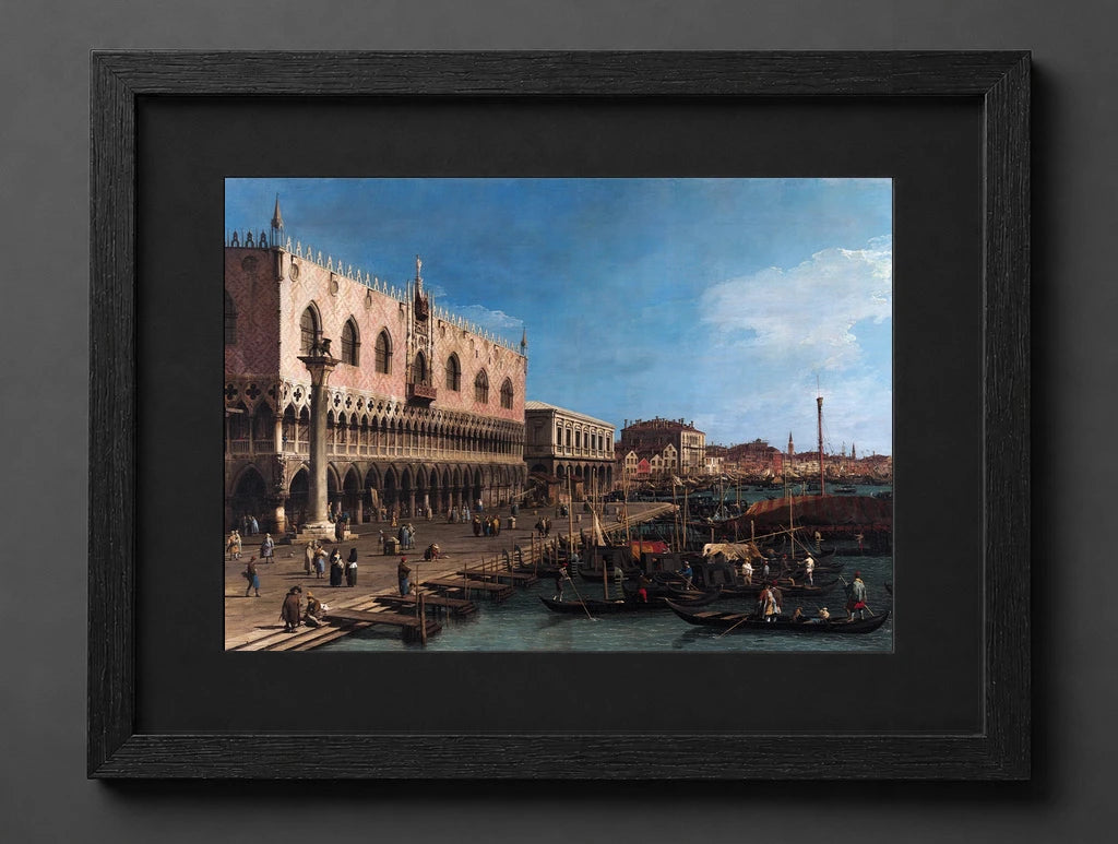 Antonio Canal - The Pier Towards the Riva Degli Schiavoni with the Column of Saint Mark - (mockup) - CZCZ