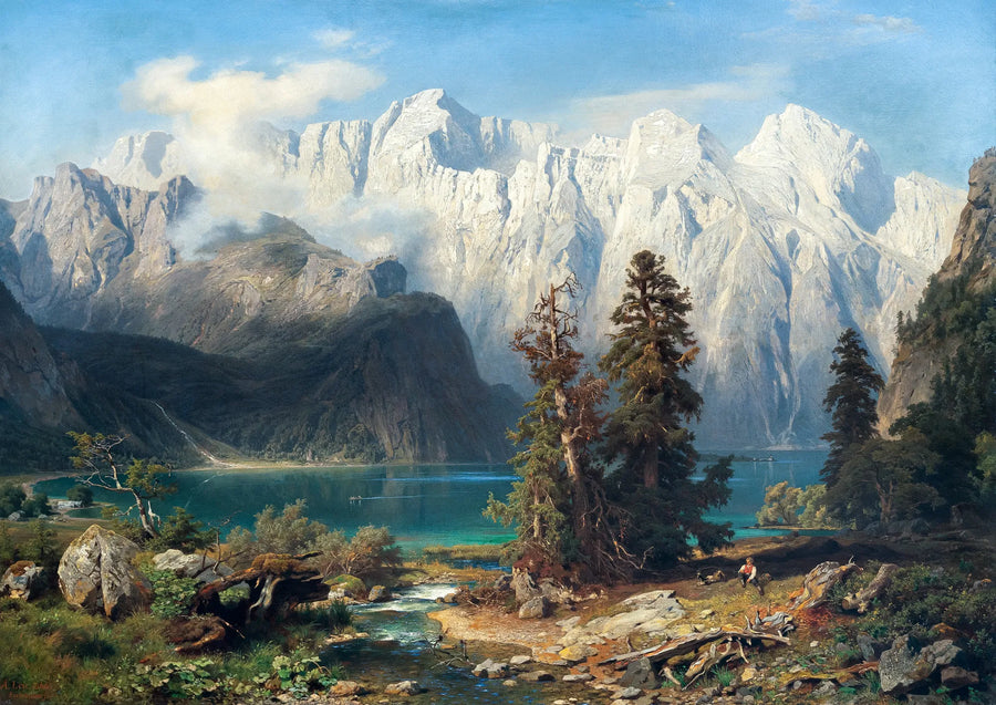 August Wilhelm Leu - Krajobraz górski