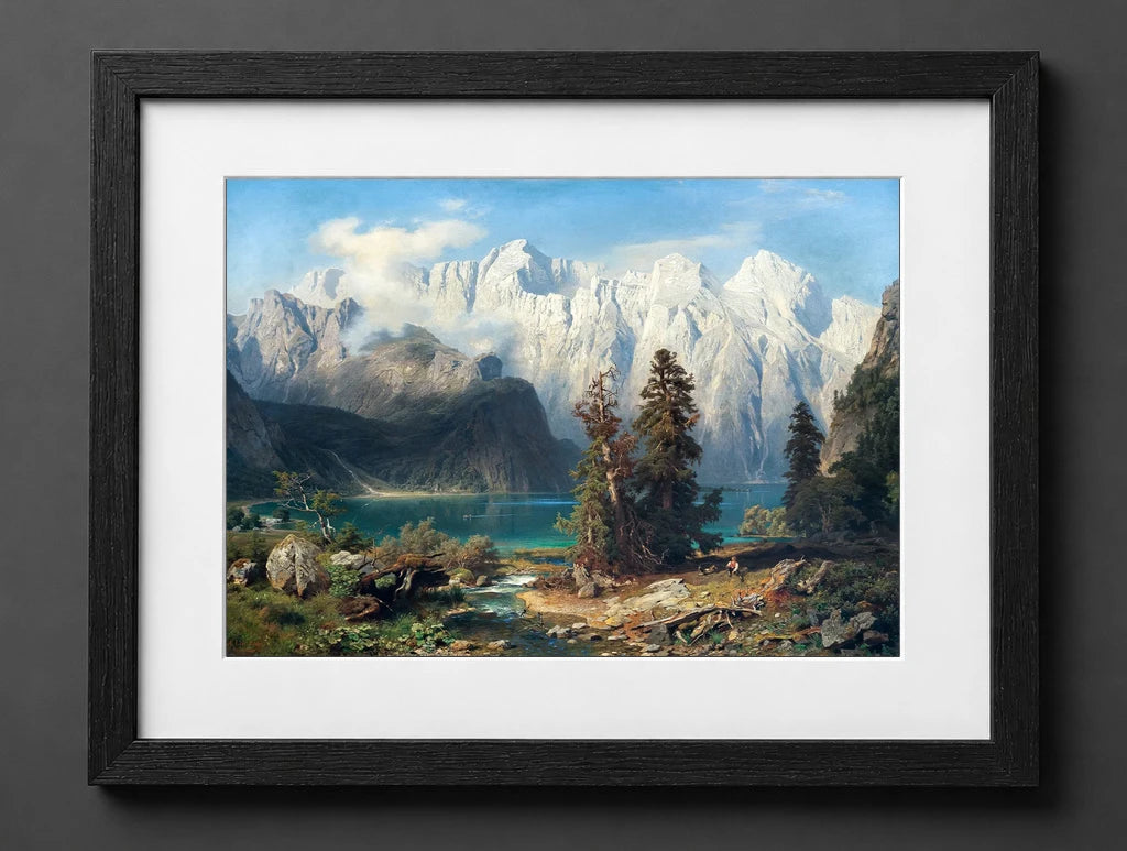 August Wilhelm Leu - Mountainous Landscape - (mockup) - CZB