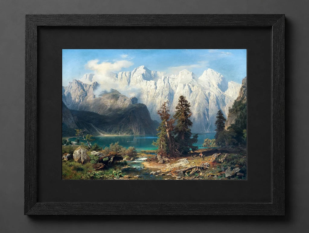 August Wilhelm Leu - Mountainous Landscape - (mockup) - CZCZ