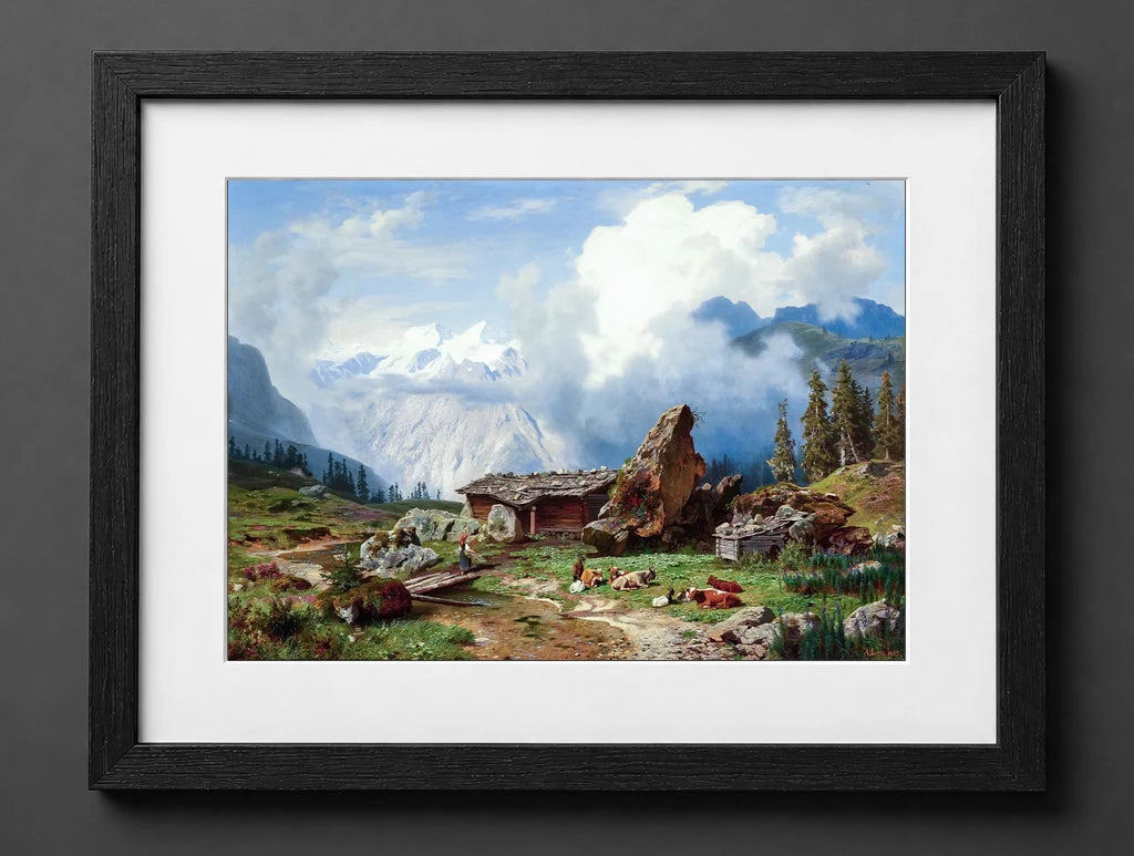 August Wilhelm Leu - On the Engstlen Alp - (mockup) - CZB