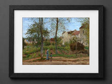 Camille Pissarro - Houses at Bougival (Autumn) - (mockup) - CZB