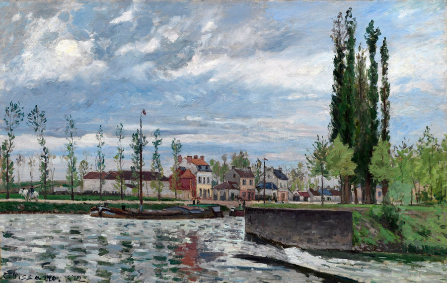 Camille Pissarro - Śluza w Pontoise