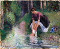 Camille Pissarro - Woman Washing Her Feet in a Brook (Full)