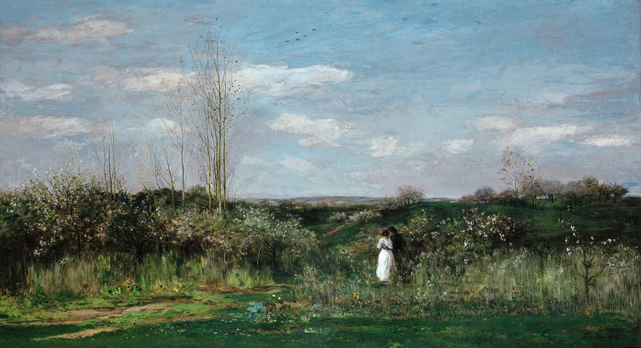 Charles François Daubigny - Wiosenny pejzaż