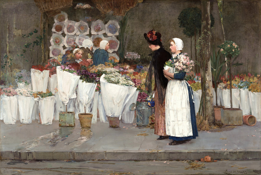 Childe Hassam - W kwiaciarni