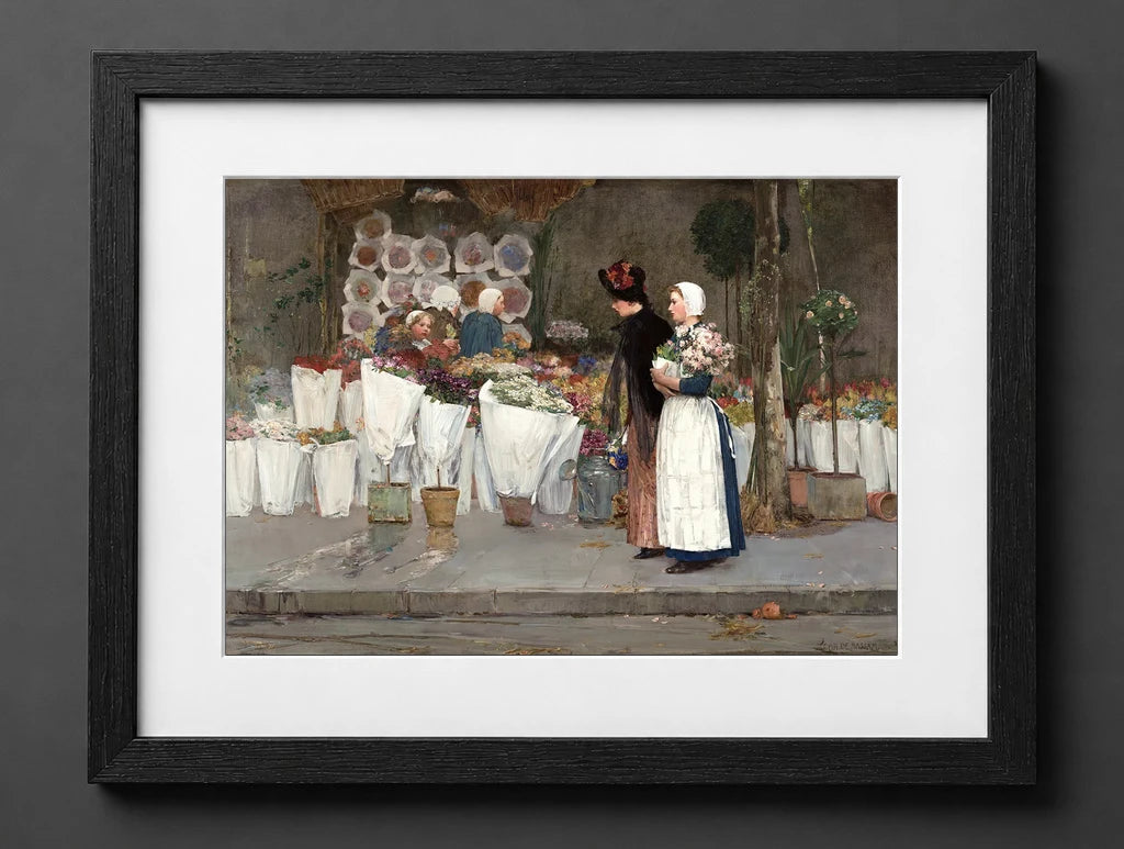 Childe Hassam - At the Florist - (mockup) - CZB