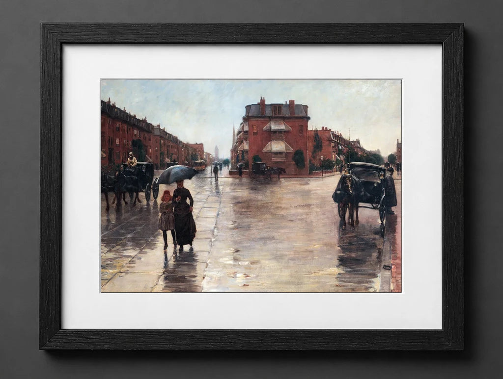 Childe Hassam - Rainy Day, Boston - (mockup) - CZB