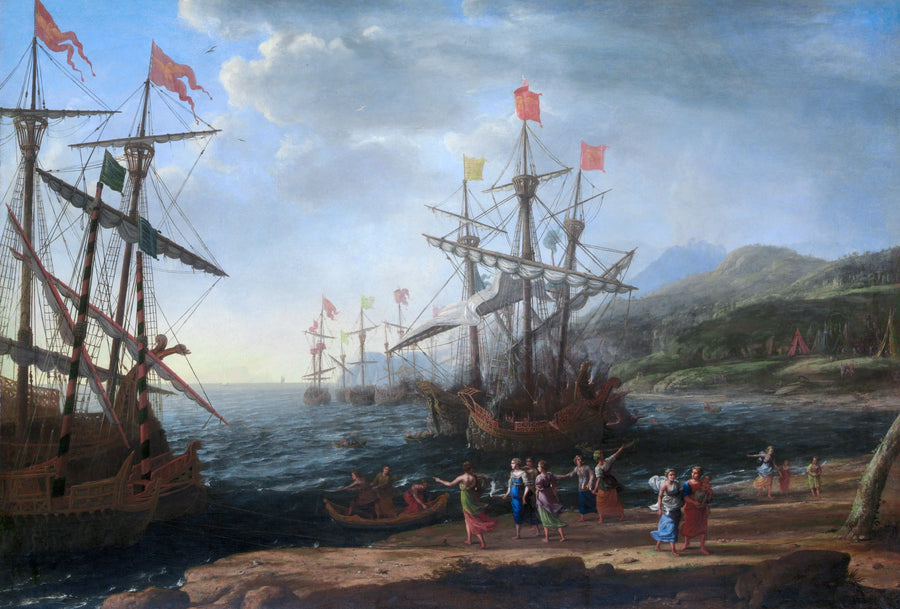 Claude Lorrain - Trojanki podpalające swoją flotę