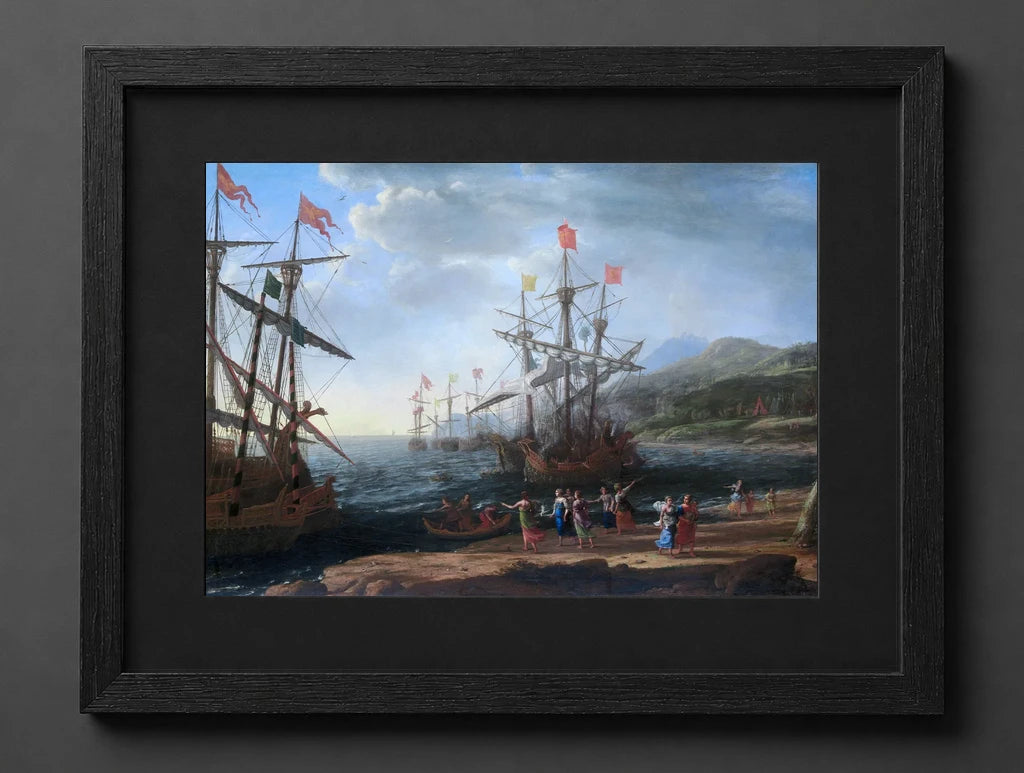 Claude Lorrain - The Trojan Women Setting Fire to Their Fleet - (mockup) - CZCZ