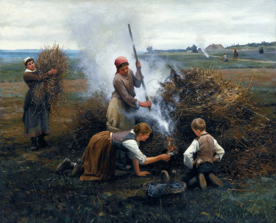 Daniel Ridgway Knight - Palenie chrustu