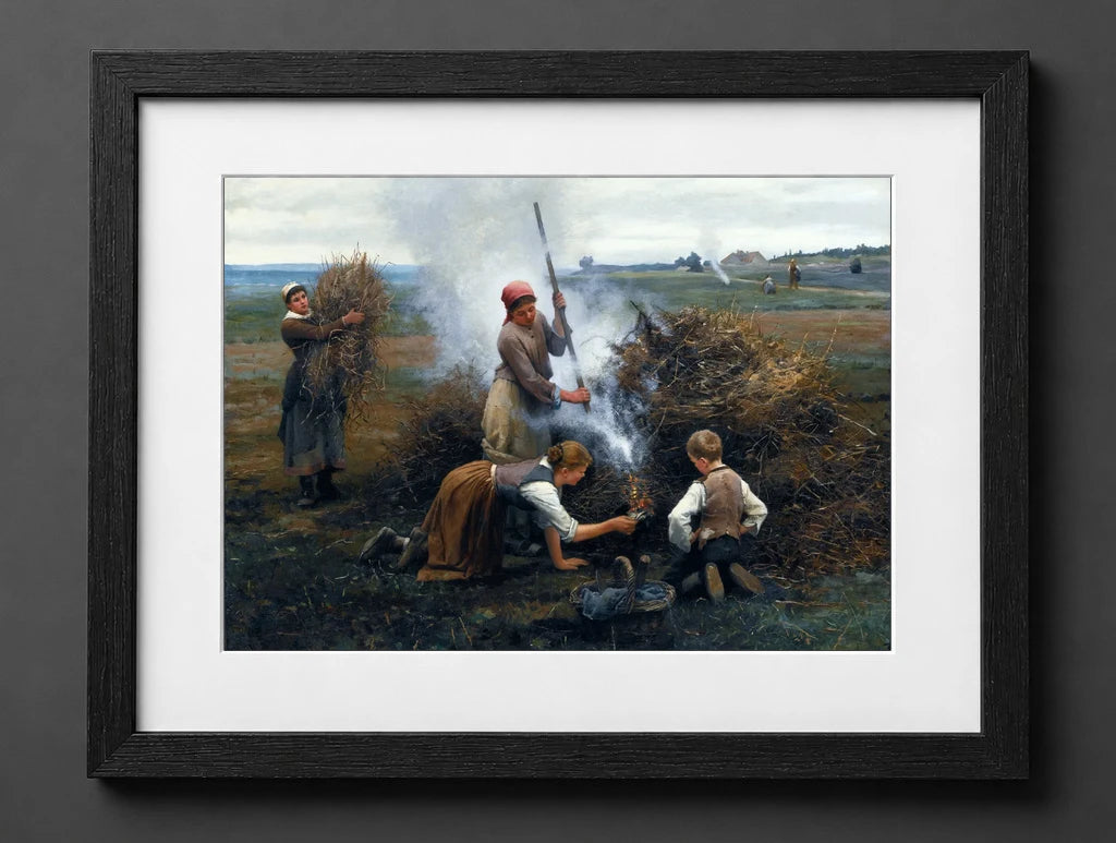 Daniel Ridgway Knight - Burning Brush - (mockup) - CZB