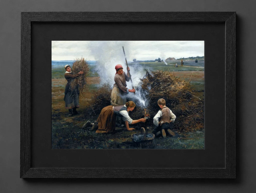 Daniel Ridgway Knight - Burning Brush - (mockup) - CZCZ
