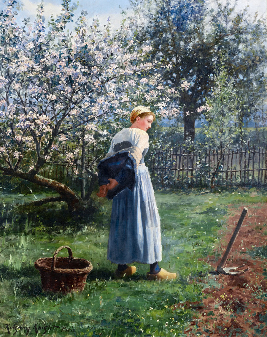 Daniel Ridgway Knight - W sadzie