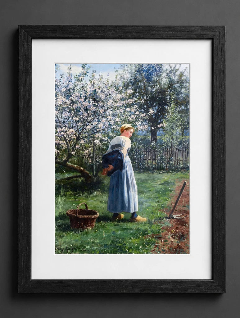 Daniel Ridgway Knight - In the Orchard - (mockup) - CZB