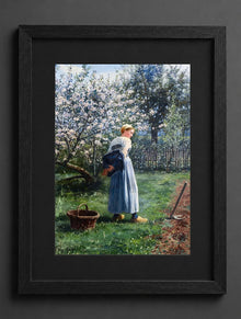 Daniel Ridgway Knight - In the Orchard - (mockup) - CZCZ