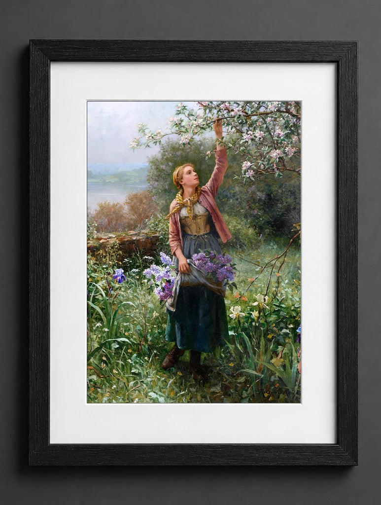 Daniel Ridgway Knight - Picking Blossoms - (mockup) - CZB
