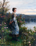 Daniel Ridgway Knight - The Gardener's Daughter (Full)