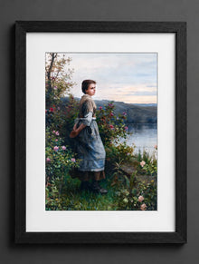 Daniel Ridgway Knight - The Gardener's Daughter - (mockup) - CZB