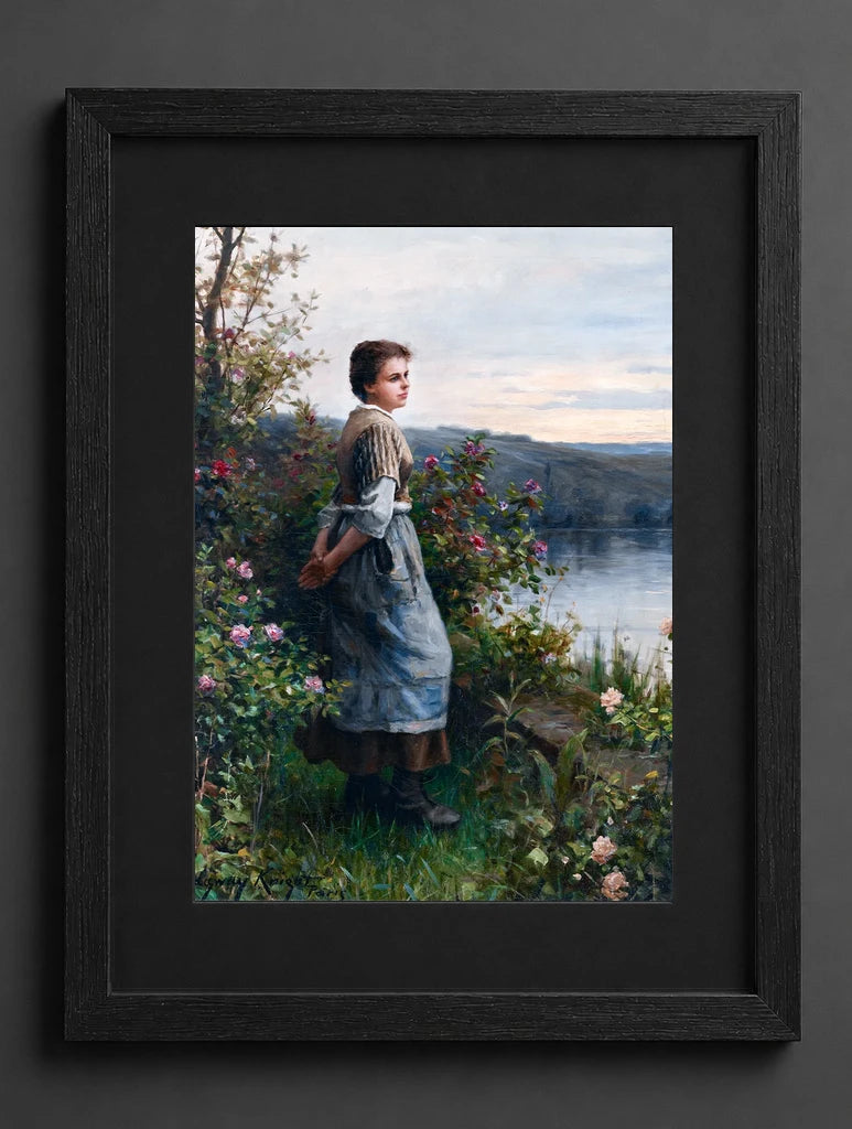 Daniel Ridgway Knight - The Gardener's Daughter - (mockup) - CZCZ