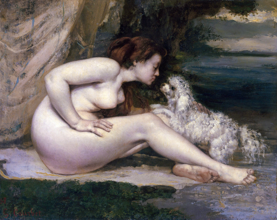 Gustave Courbet - Naga kobieta z psem