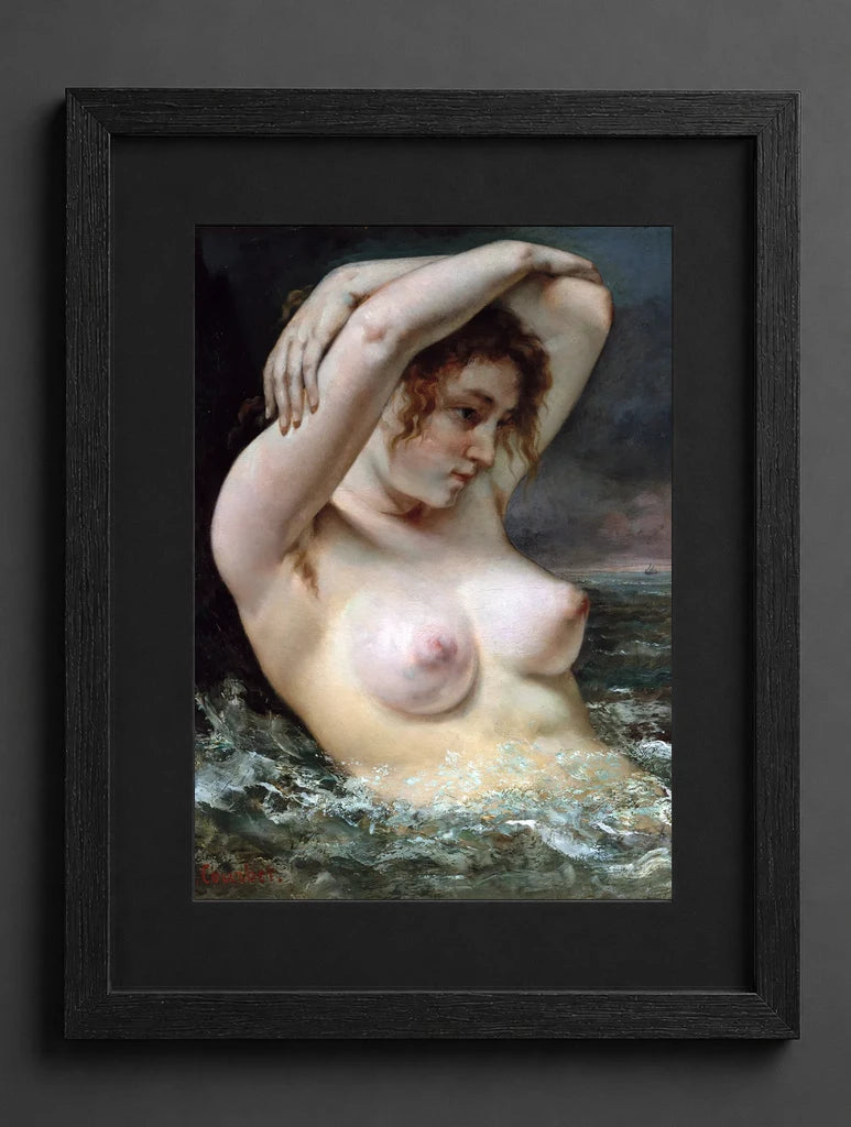 Gustave Courbet - The Woman in the Waves - (mockup) - CZCZ