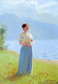Hans Dahl - Girl Beside a Fjord (Full)