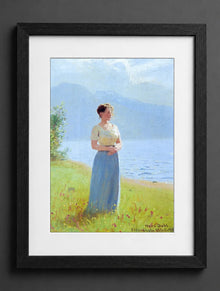 Hans Dahl - Girl Beside a Fjord - (mockup) - CZB
