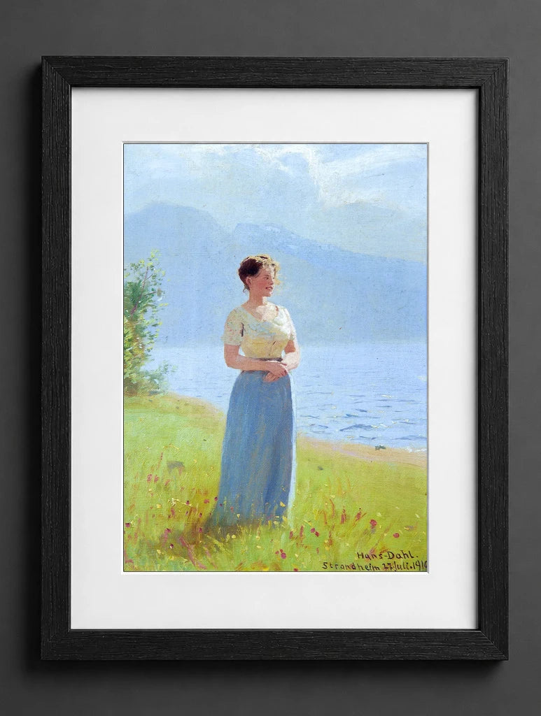 Hans Dahl - Girl Beside a Fjord - (mockup) - CZB