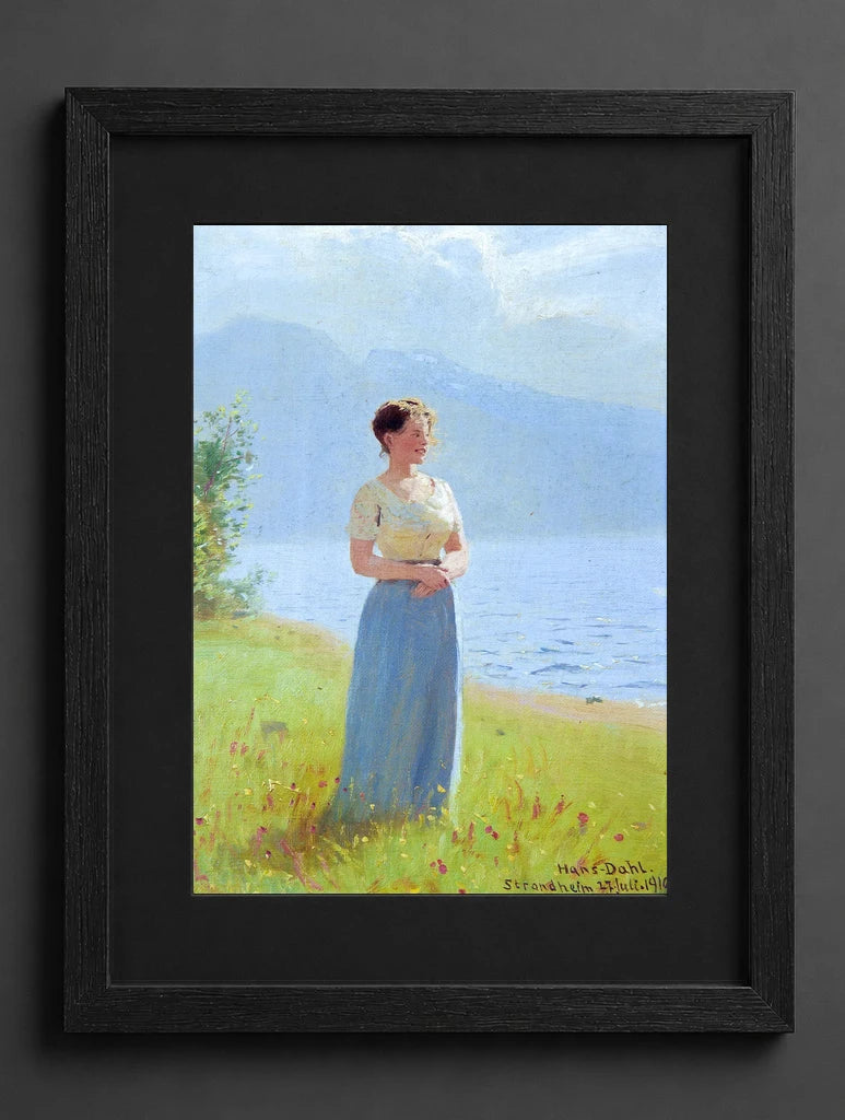 Hans Dahl - Girl Beside a Fjord - (mockup) - CZCZ