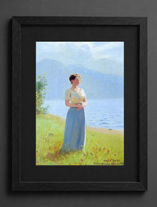Hans Dahl - Girl Beside a Fjord - (mockup) - CZCZ