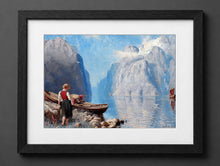 Hans Dahl - Scene from a Norwegian Fjord - (mockup) - CZB