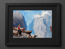 Hans Dahl - Scene from a Norwegian Fjord - (mockup) - CZCZ