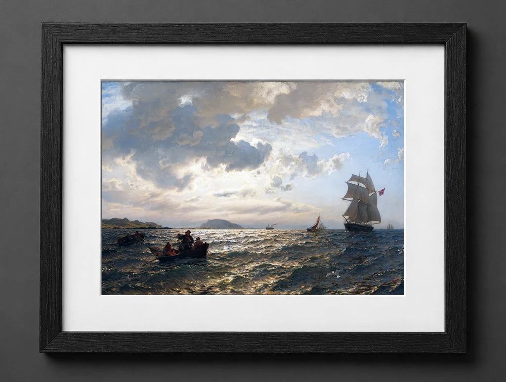 Hans Gude - Fresh Breeze on the Norwegian Coast - (mockup) - CZB