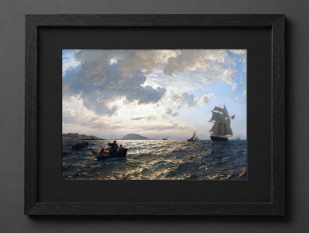 Hans Gude - Fresh Breeze on the Norwegian Coast - (mockup) - CZCZ
