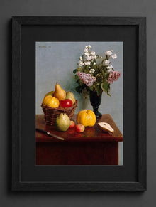 Henri Fantin-Latour - Still Life with Flowers and Fruit - (mockup) - CZCZ