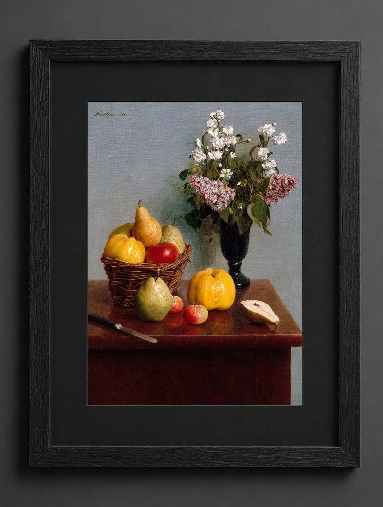 Henri Fantin-Latour - Still Life with Flowers and Fruit - (mockup) - CZCZ
