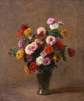 Henri Fantin-Latour - Zinnias (Full)