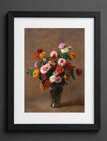 Henri Fantin-Latour - Zinnias - (mockup) - CZB